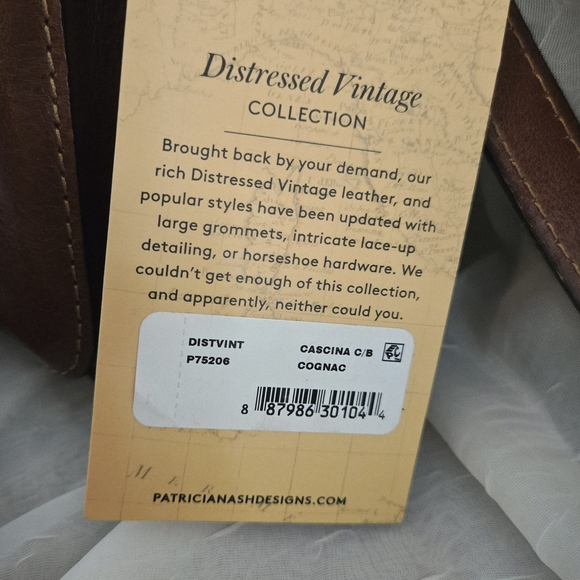 Patricia Nash Rich Brown Leather Crossbody Bag - Picture 3 of 10